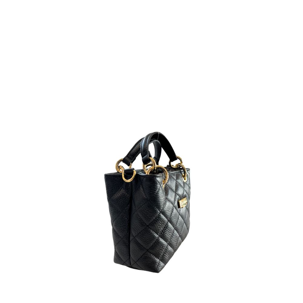 Baldinini Trend Black Leather Women Handbag | Regal Royce