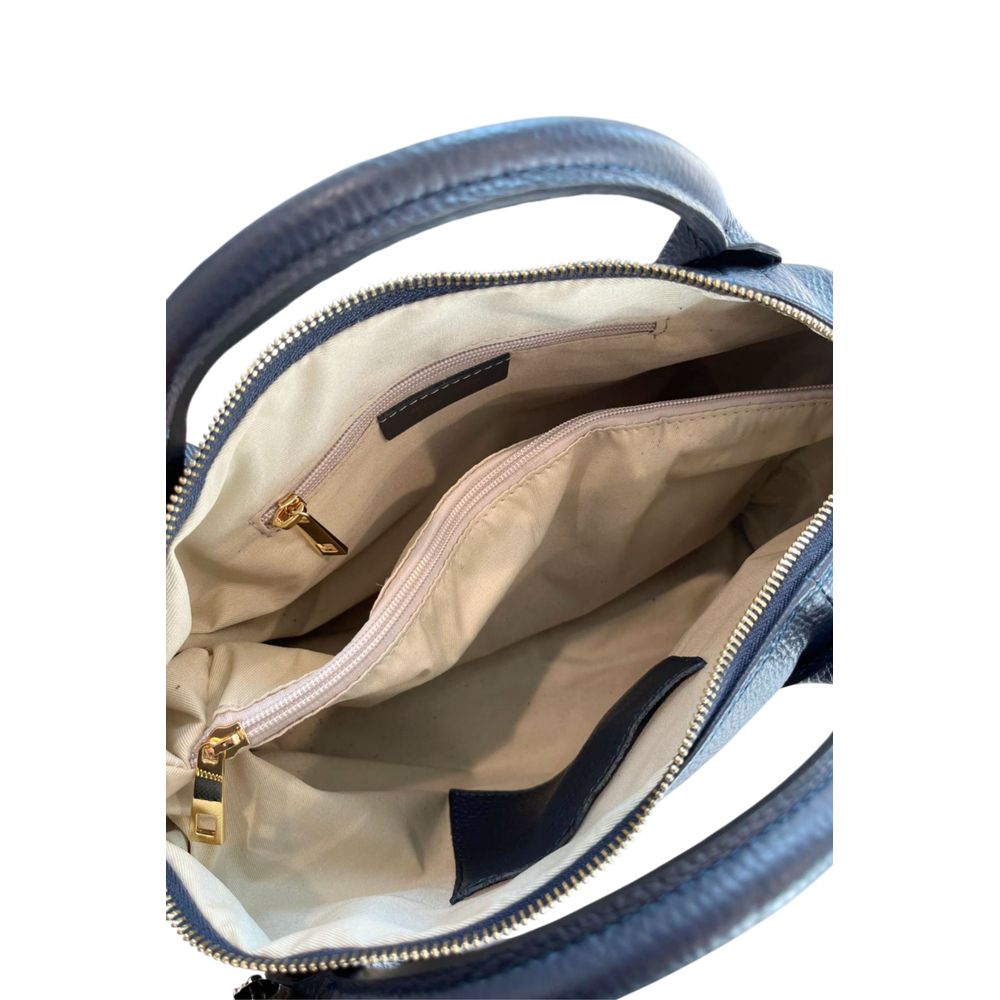 Baldinini Trend Blue Leather Women Handbag | Regal Royce