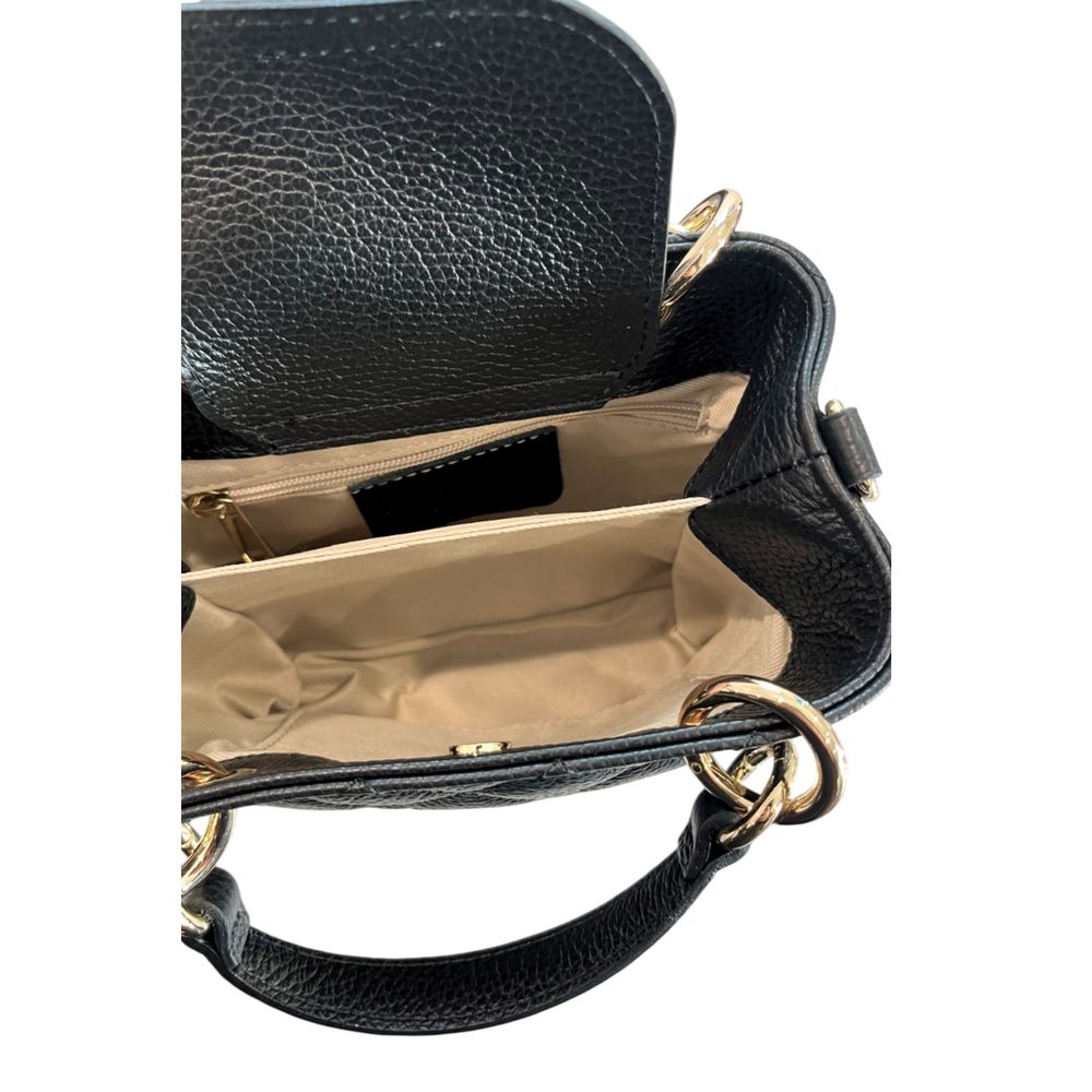 Baldinini Trend Black Leather Women Handbag | Regal Royce