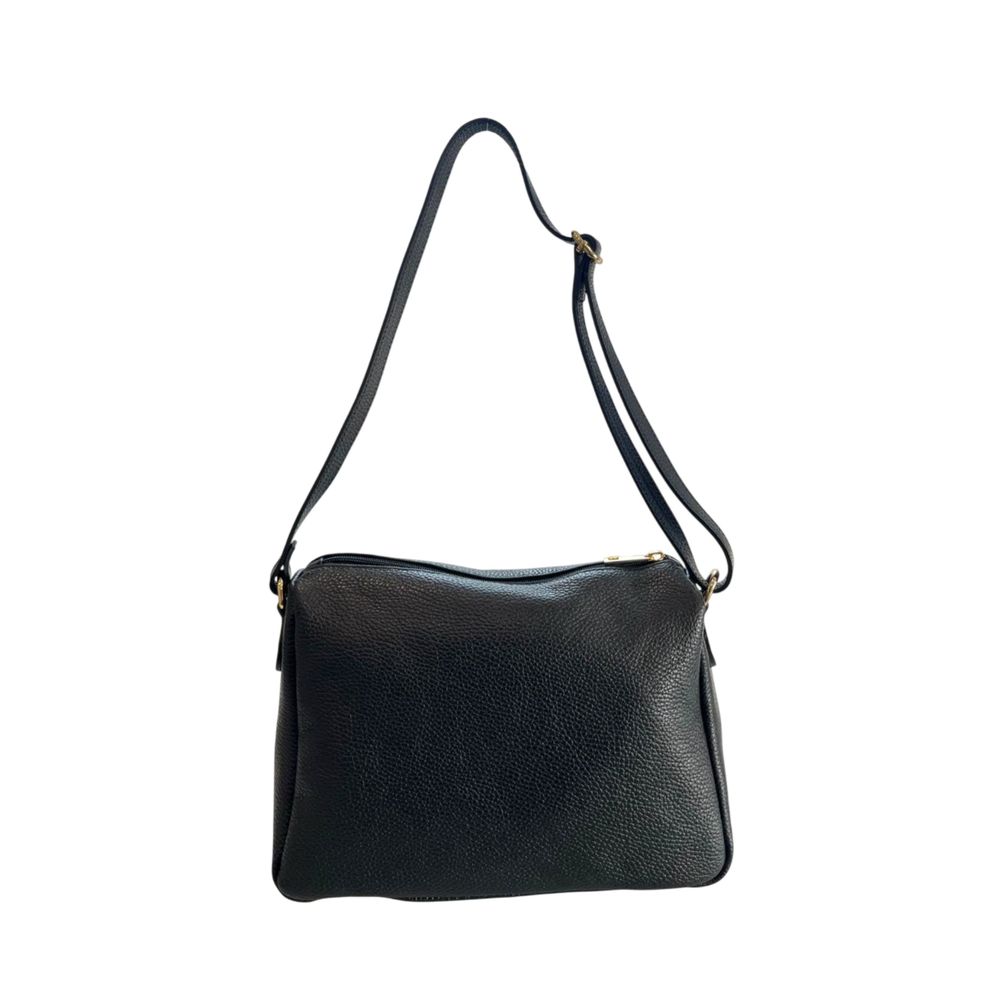 Baldinini Trend Black Leather Women Crossbody Bag | Regal Royce