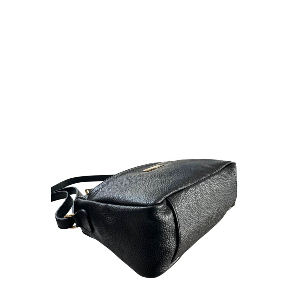 Baldinini Trend Black Leather Women Crossbody Bag | Regal Royce