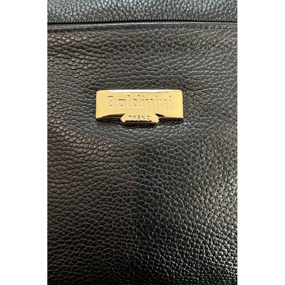 Baldinini Trend Black Leather Women Crossbody Bag | Regal Royce