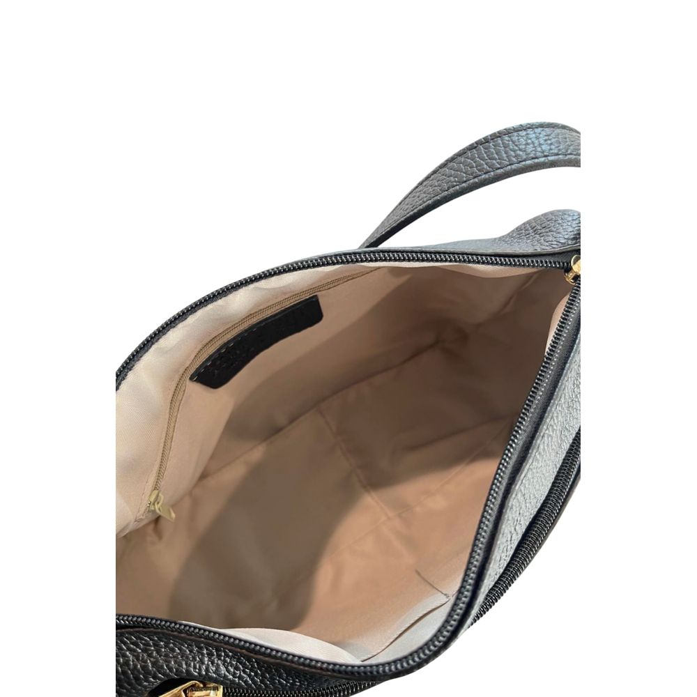 Baldinini Trend Black Leather Women Crossbody Bag | Regal Royce