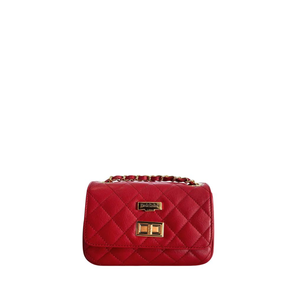 Baldinini Trend Red Leather Women Crossbody Bag | Regal Royce