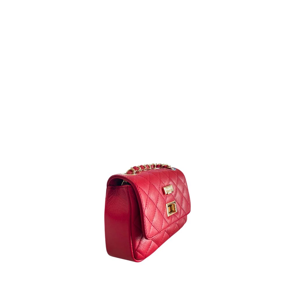 Baldinini Trend Red Leather Women Crossbody Bag | Regal Royce
