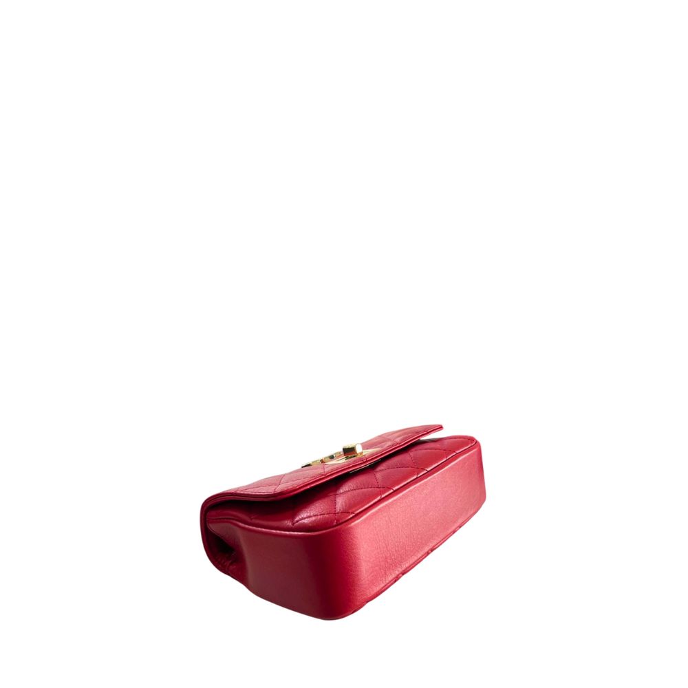 Baldinini Trend Red Leather Women Crossbody Bag | Regal Royce
