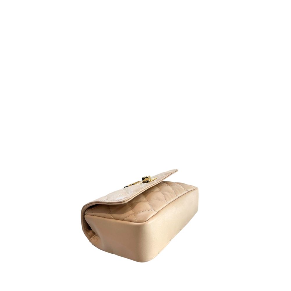 Baldinini Trend Beige Leather Women Bag | Regal Royce