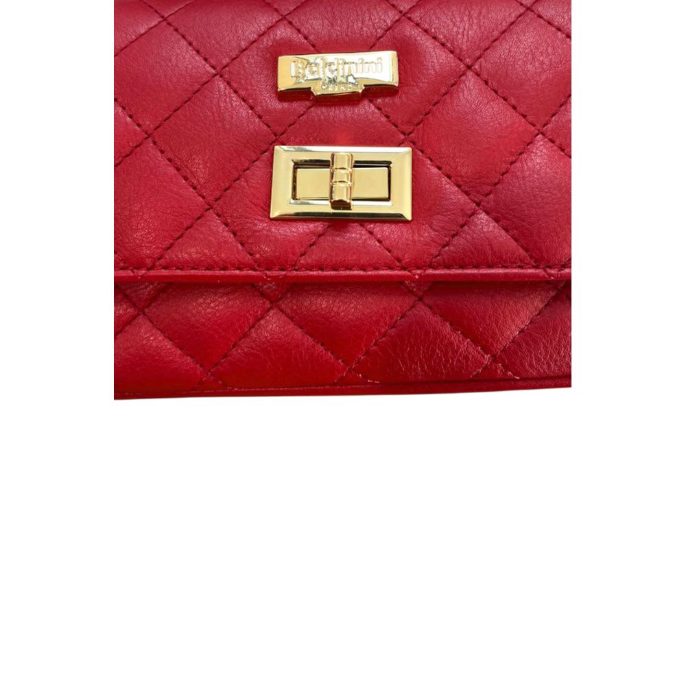 Baldinini Trend Red Leather Women Crossbody Bag | Regal Royce