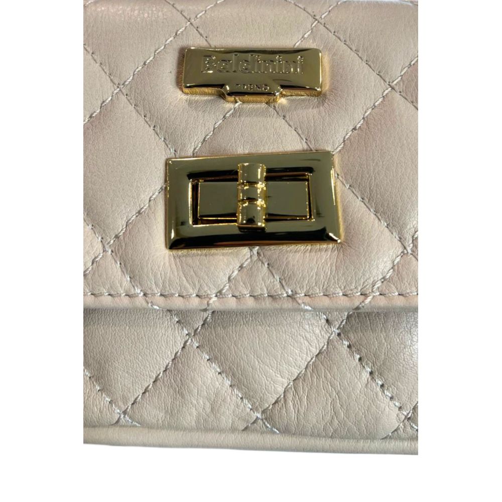 Baldinini Trend Beige Leather Women Bag | Regal Royce
