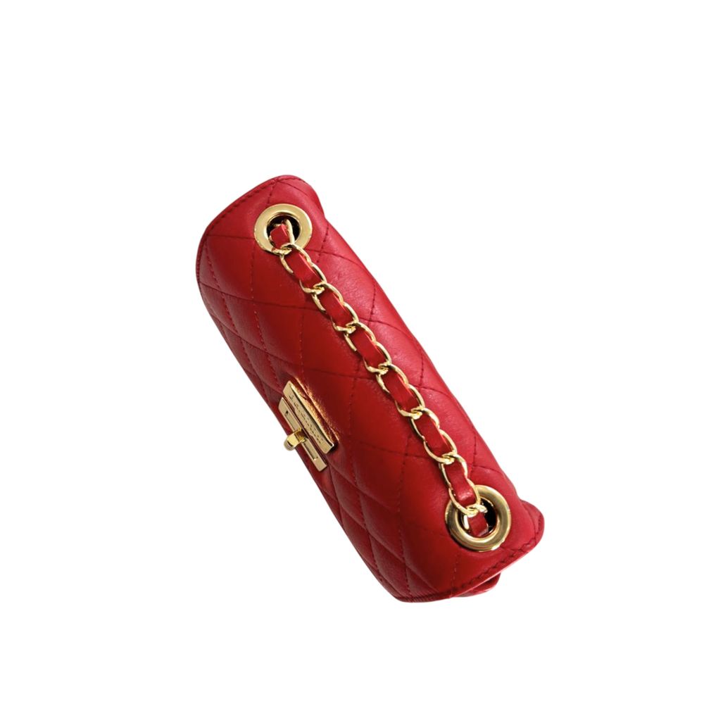 Baldinini Trend Red Leather Women Crossbody Bag | Regal Royce