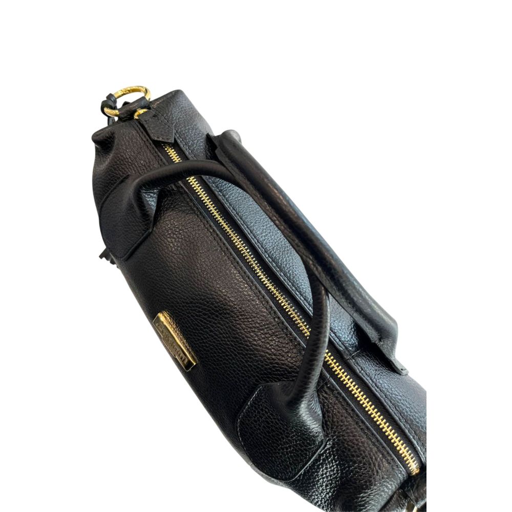 Baldinini Trend Black Leather Women Handbag | Regal Royce