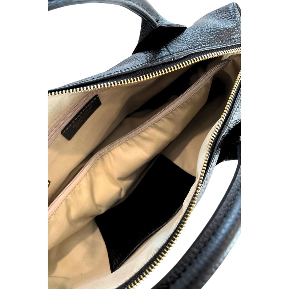 Baldinini Trend Black Leather Women Handbag | Regal Royce