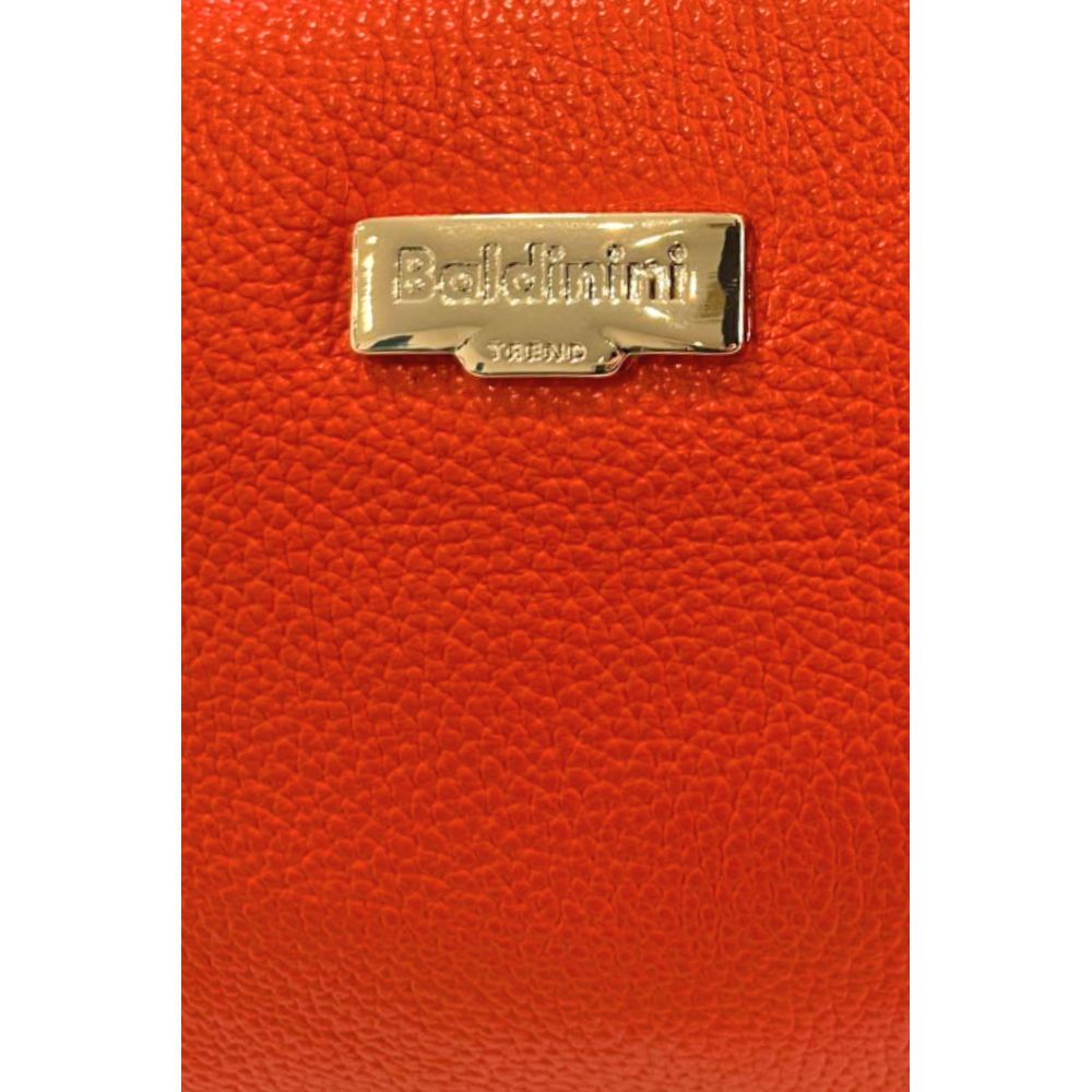 Baldinini Trend Orange Leather Women Handbag | Regal Royce