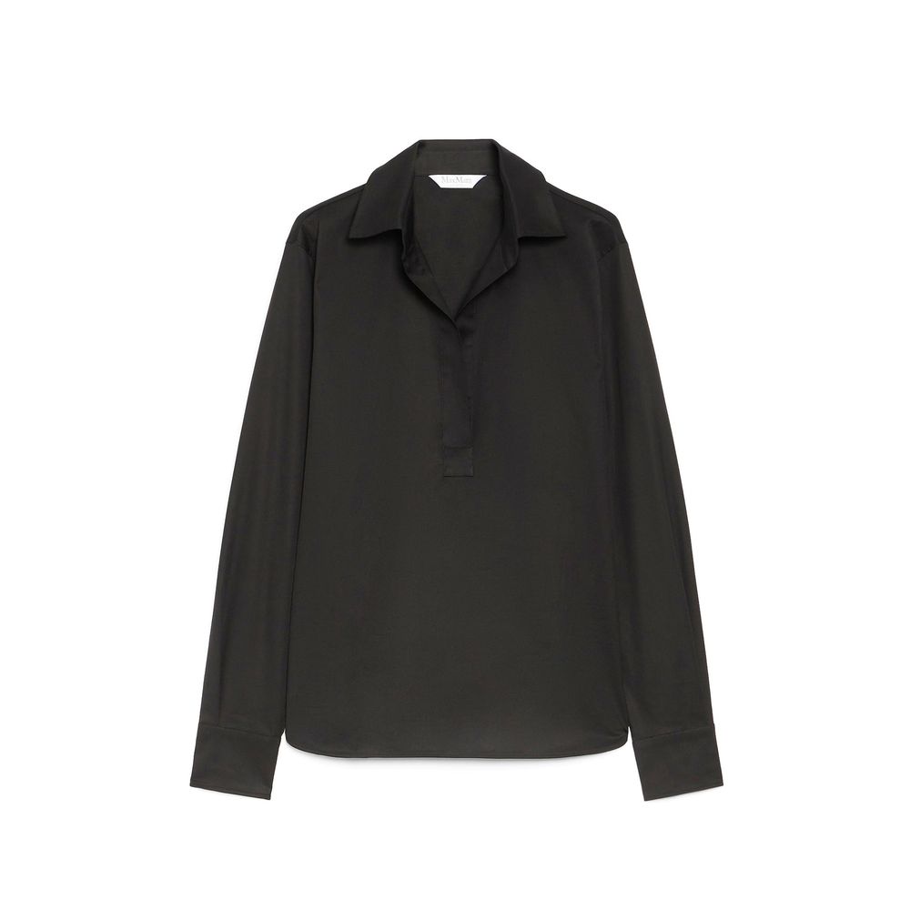 Max Mara Black Cotton Shirt | Regal Royce