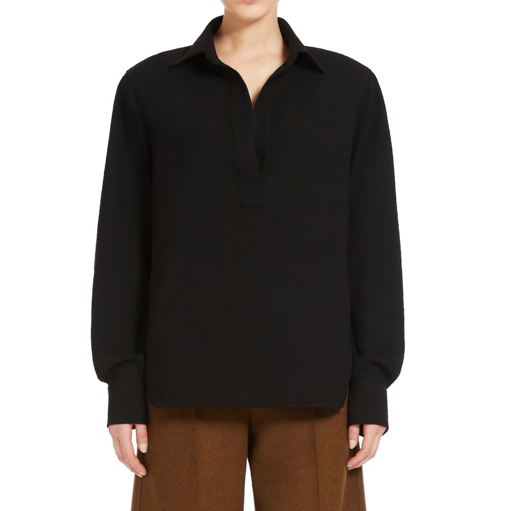 Max Mara Black Cotton Shirt | Regal Royce