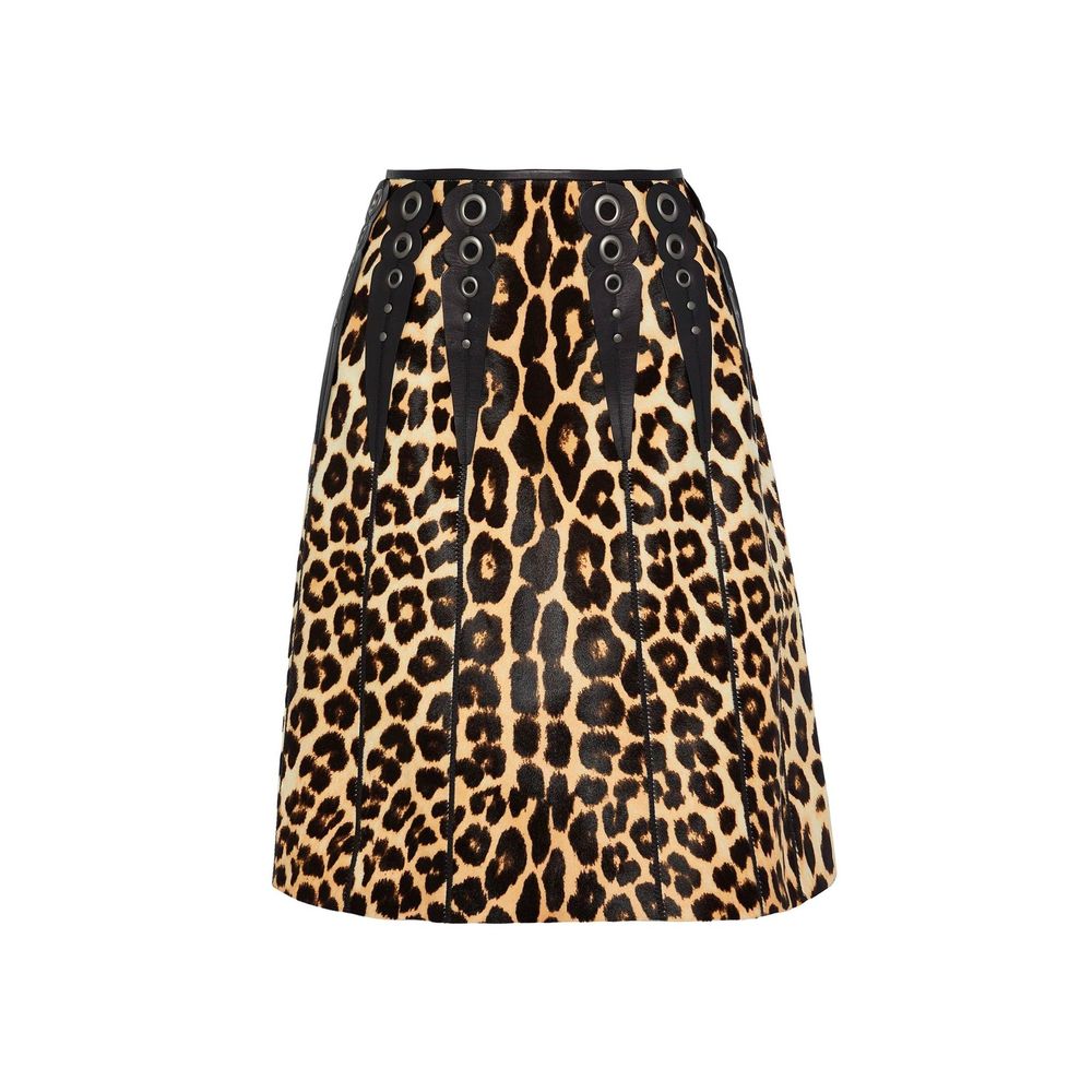 Bottega Veneta Brown Leather Midi Skirt | Regal Royce