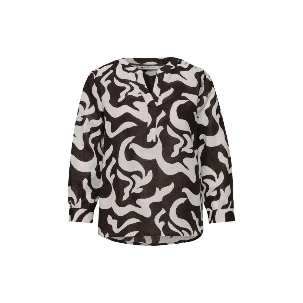 Street One Brown Linen Blouse | Regal Royce