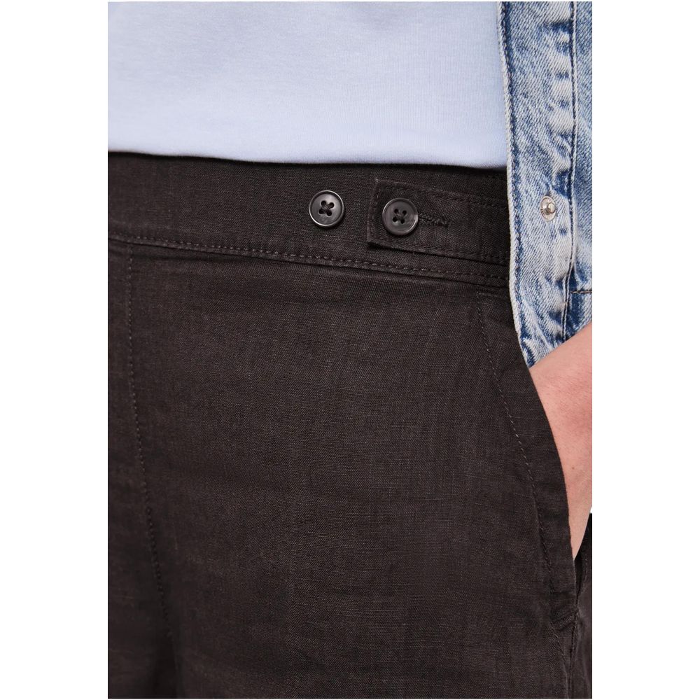 Street One Brown Linen Pants | Regal Royce