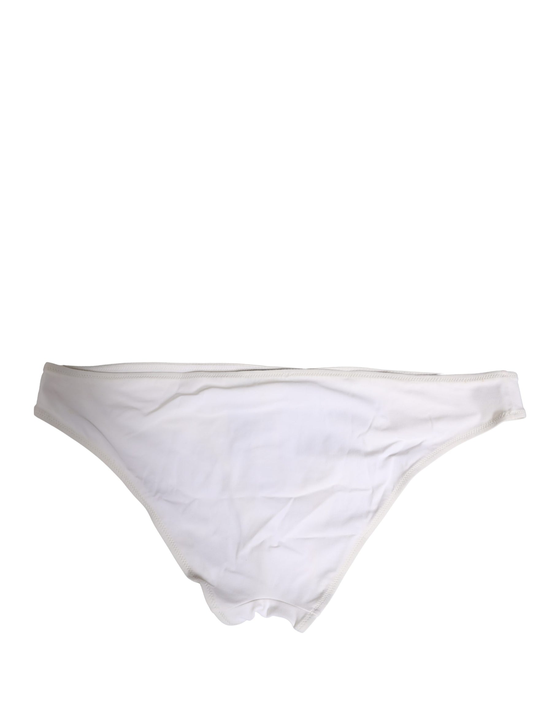 Dolce & Gabbana White DG Logo Plaque Bikini Bottom Underwear | Regal Royce