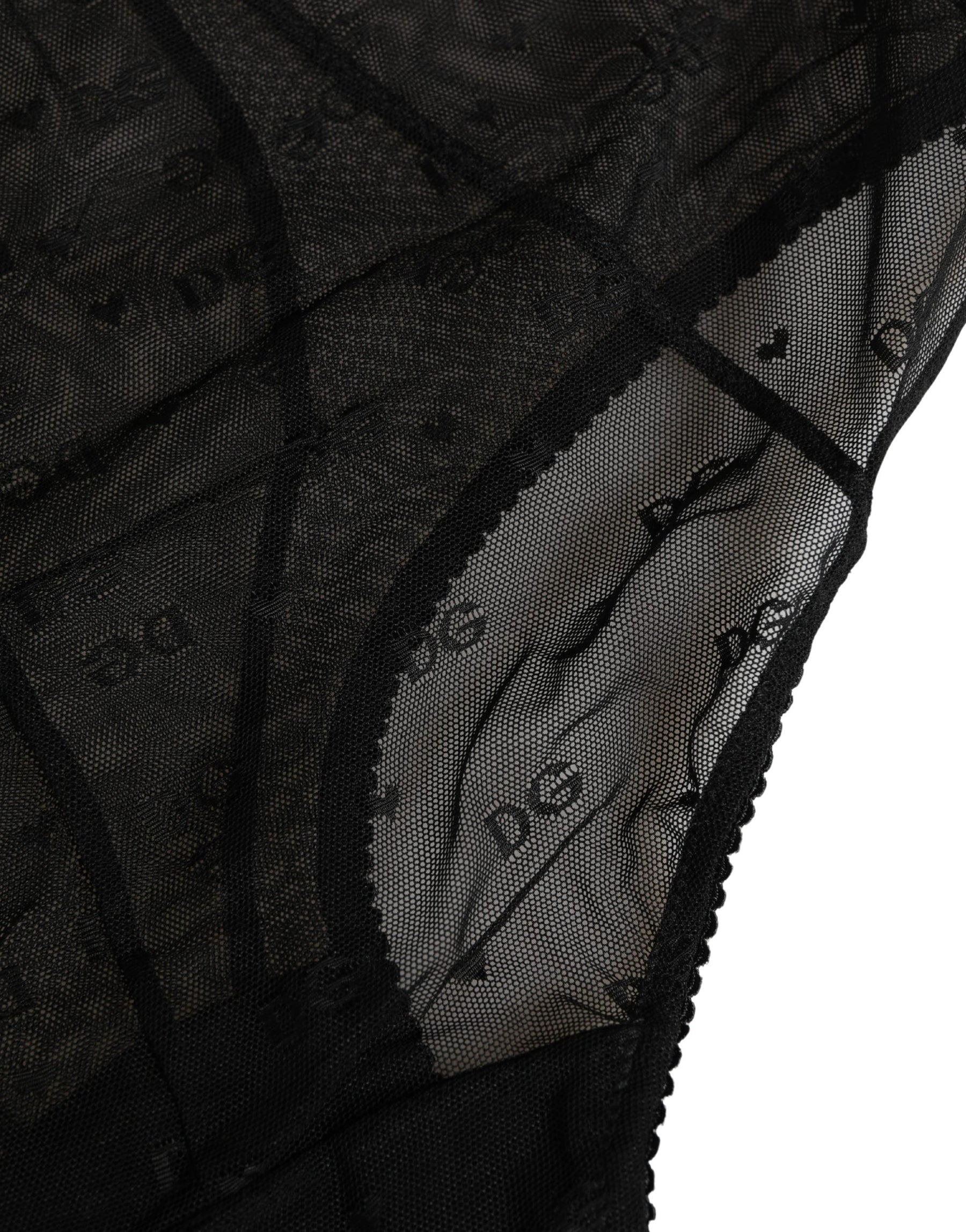 Dolce & Gabbana Black Nylon Stretch Slip Girdle Panty Underwear | Regal Royce