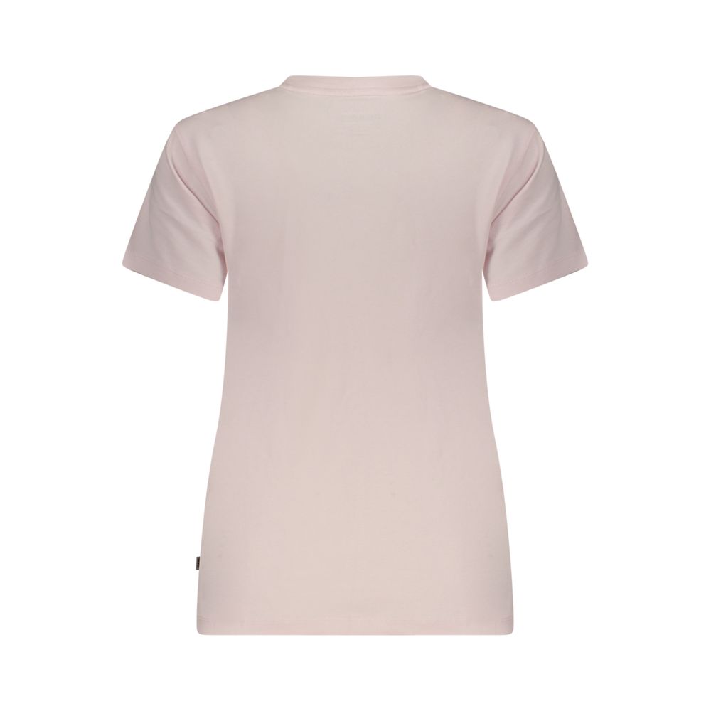 Guess Jeans Pink Cotton Women's T-Shirt | Regal Royce