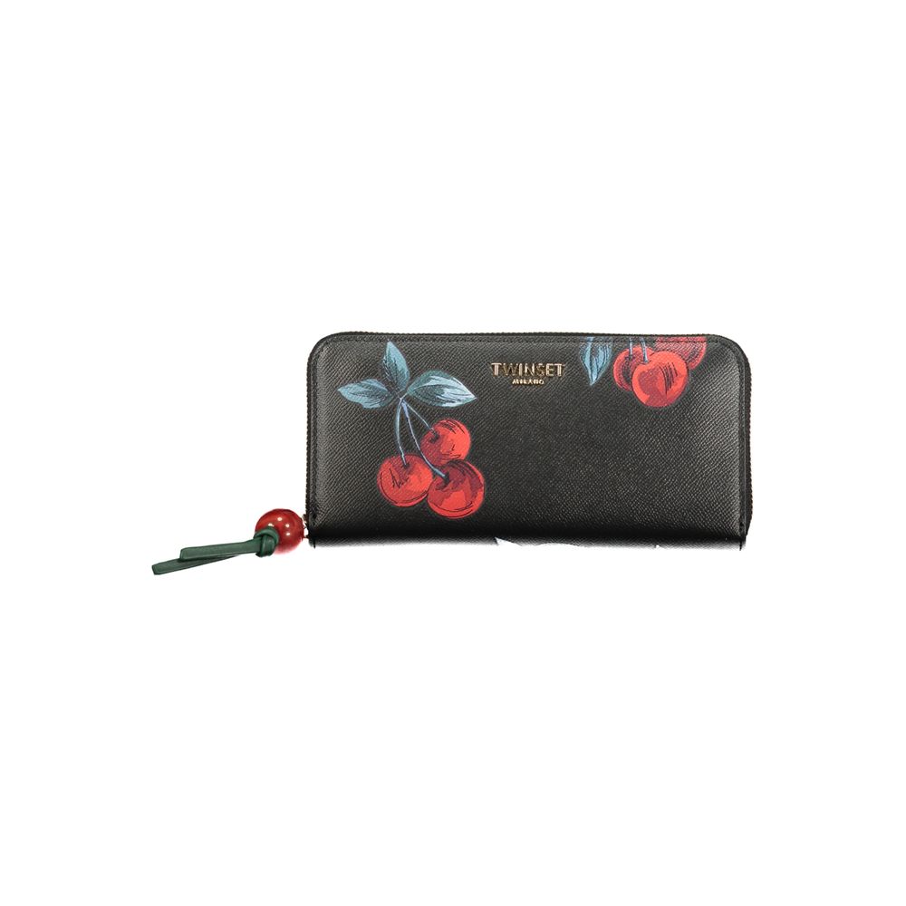 Twinset Black Polyurethane Women's Wallet | Regal Royce
