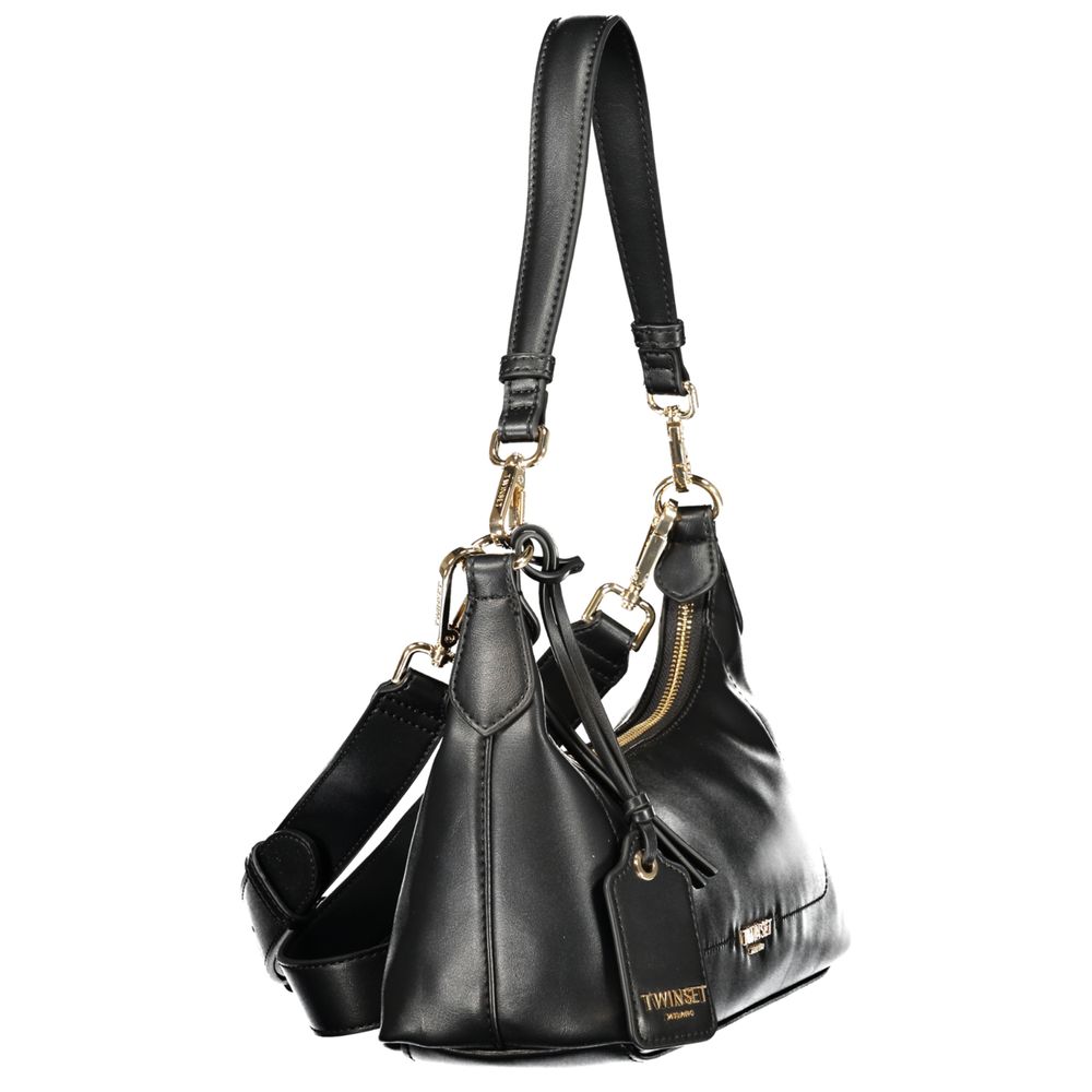 Twinset Black Polyurethane Women's Bag | Regal Royce