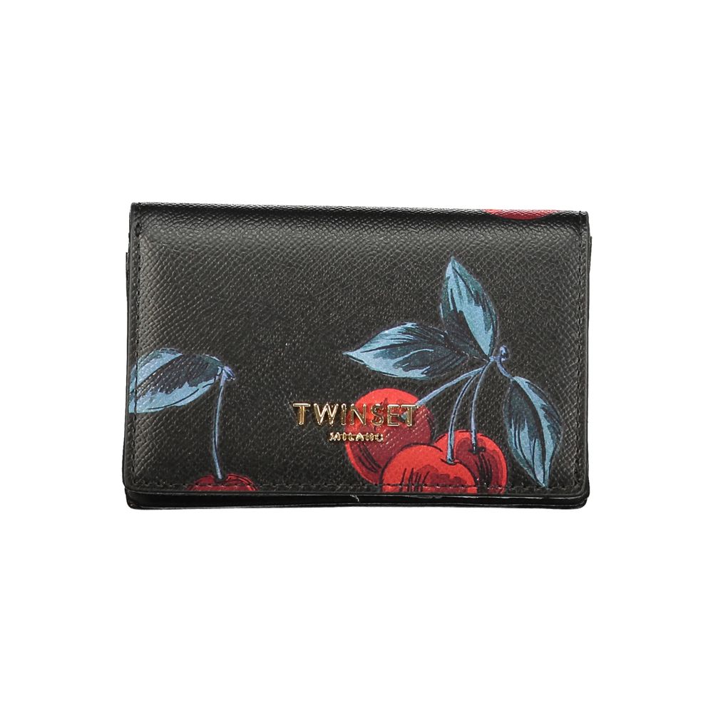 Twinset Nero Poliuretano Donna Portafoglio | Regal Royce