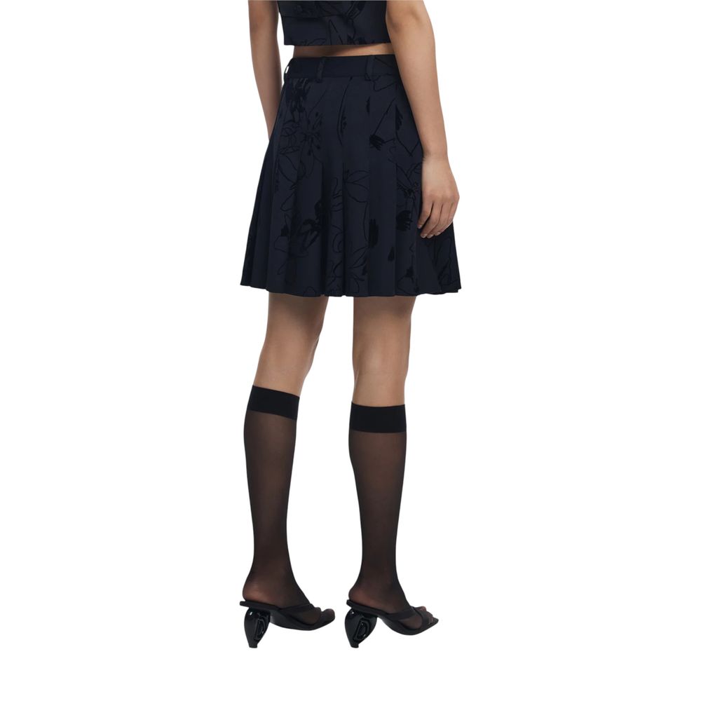 Desigual Black Polyester Mini Skirt | Regal Royce