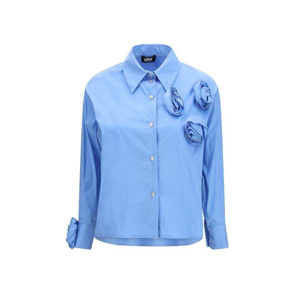 Ella Blue Cotton Pattern Shirt | Regal Royce