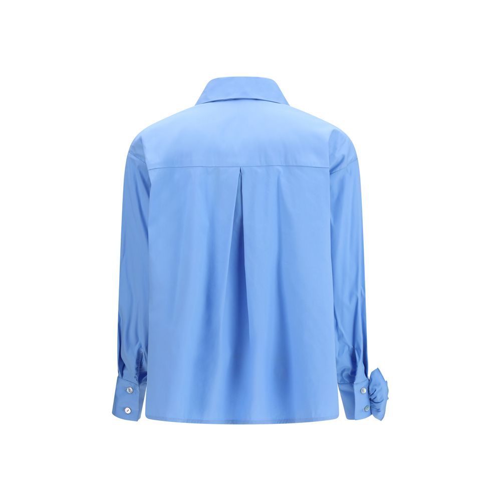 Ella Blue Cotton Pattern Shirt | Regal Royce
