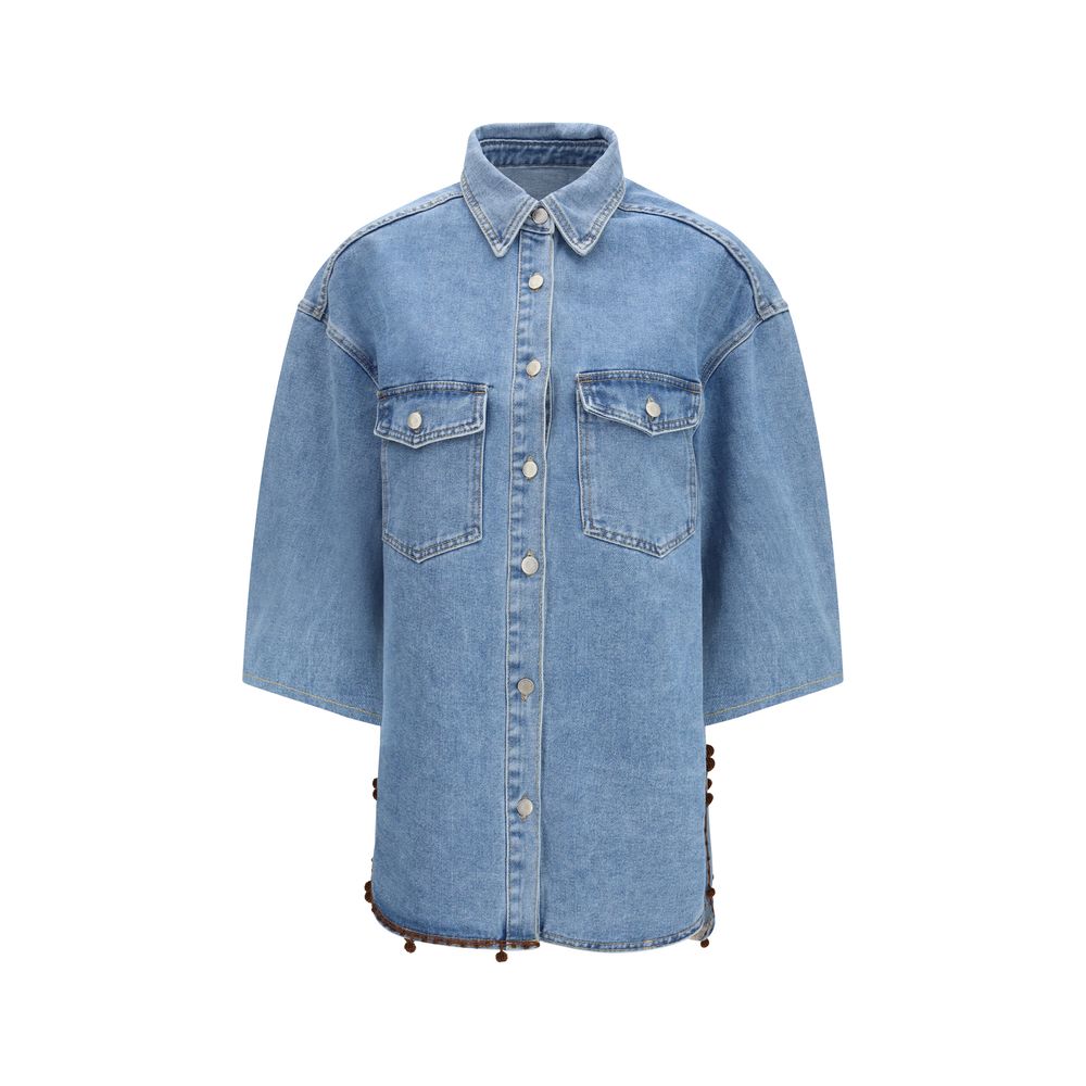 Ella Blue Cotton Denim Jacket | Regal Royce