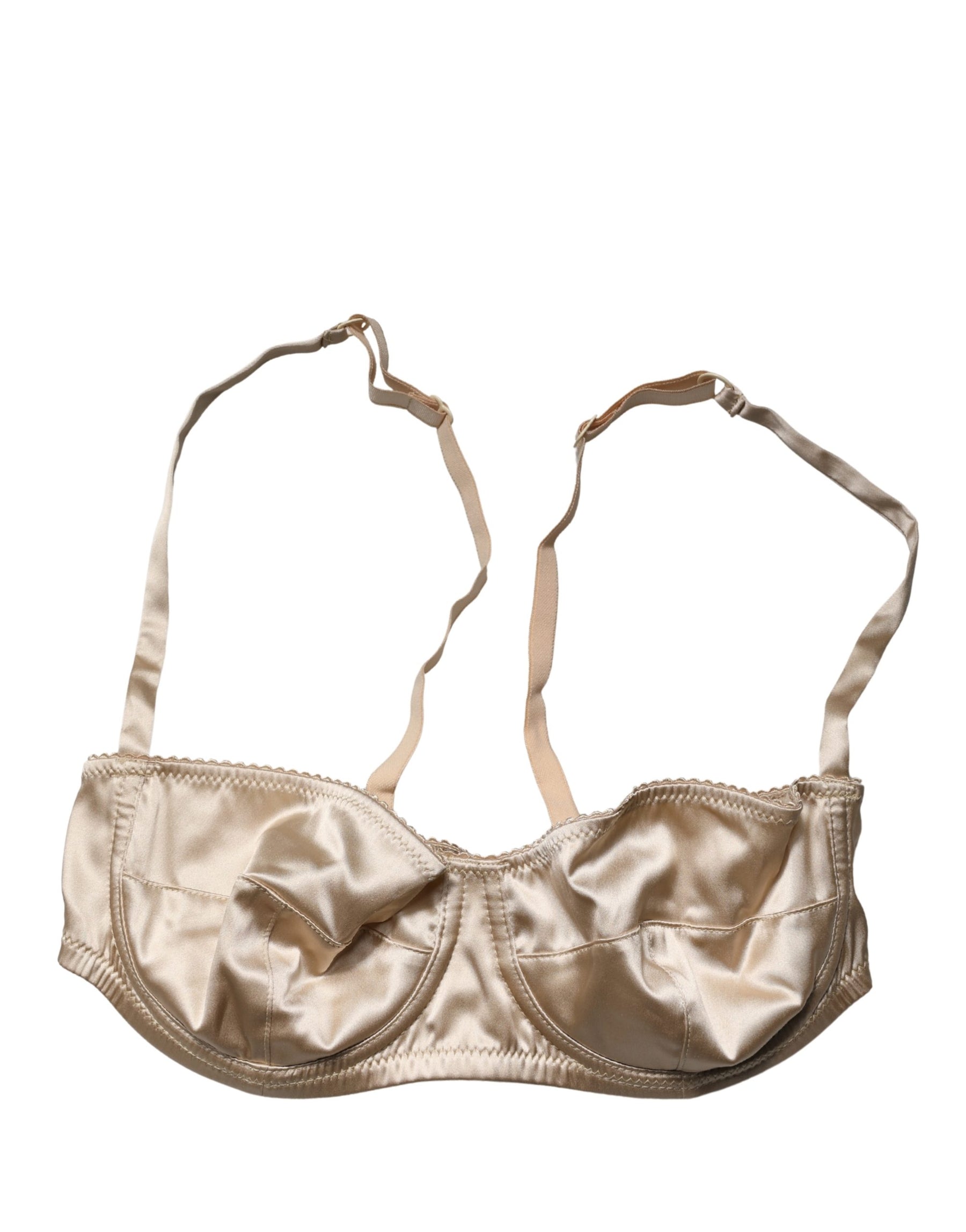 Dolce & Gabbana Beige Semi-Pad Underwire Balconette Bra Underwear | Regal Royce
