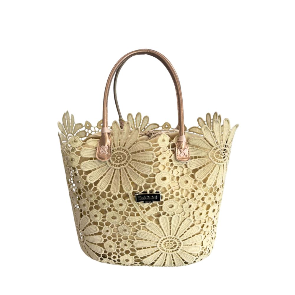 Baldinini Trend Beige PU Women Handbag | Regal Royce