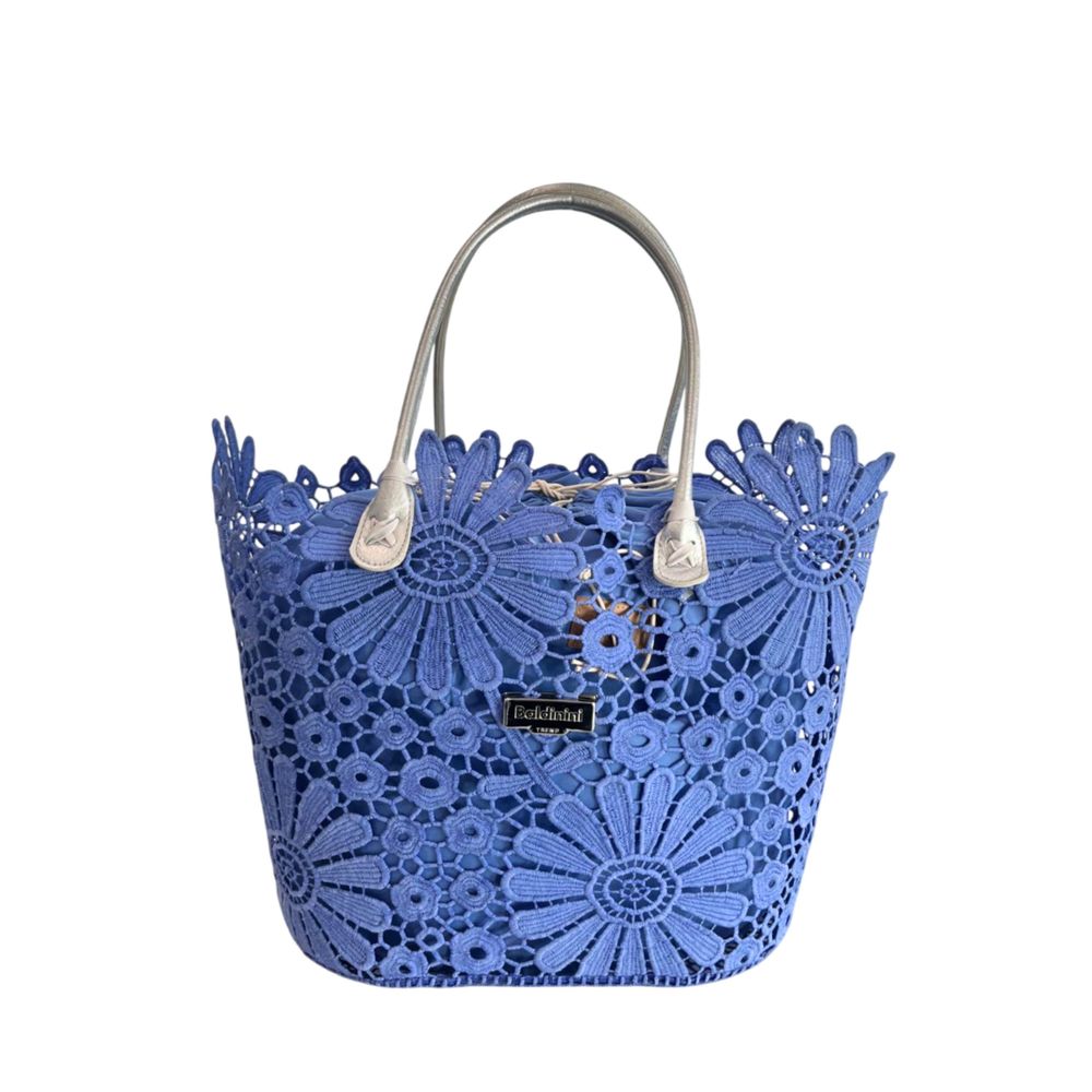 Baldinini Trend Blue PU Women Handbag | Regal Royce