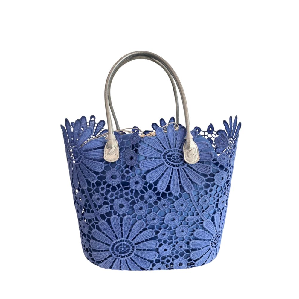 Baldinini Trend Blue PU Women Handbag | Regal Royce
