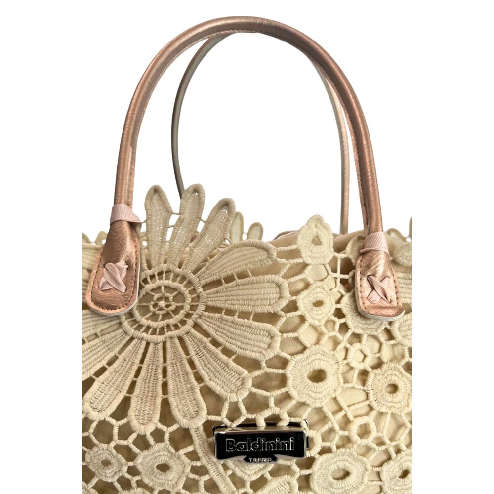 Baldinini Trend Beige PU Women Handbag | Regal Royce