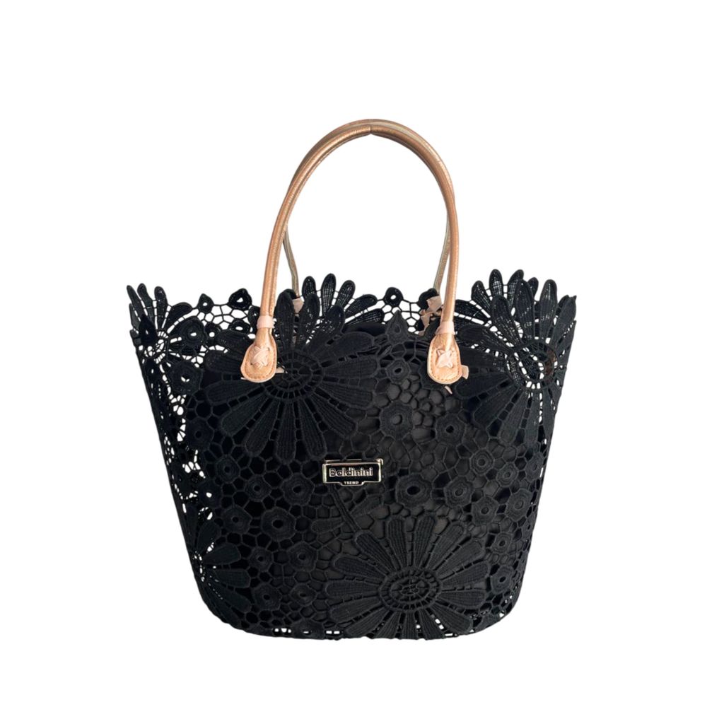 Baldinini Trend Black PU Women Handbag | Regal Royce