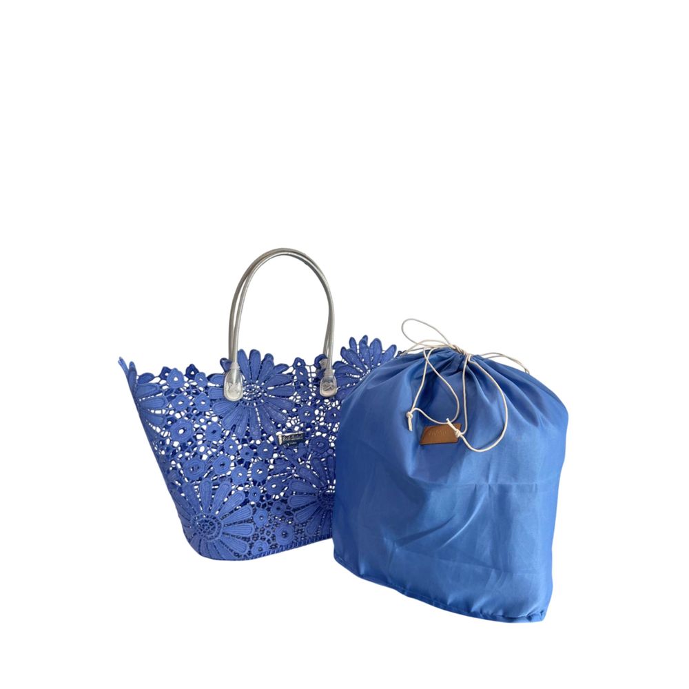 Baldinini Trend Blue PU Women Handbag | Regal Royce