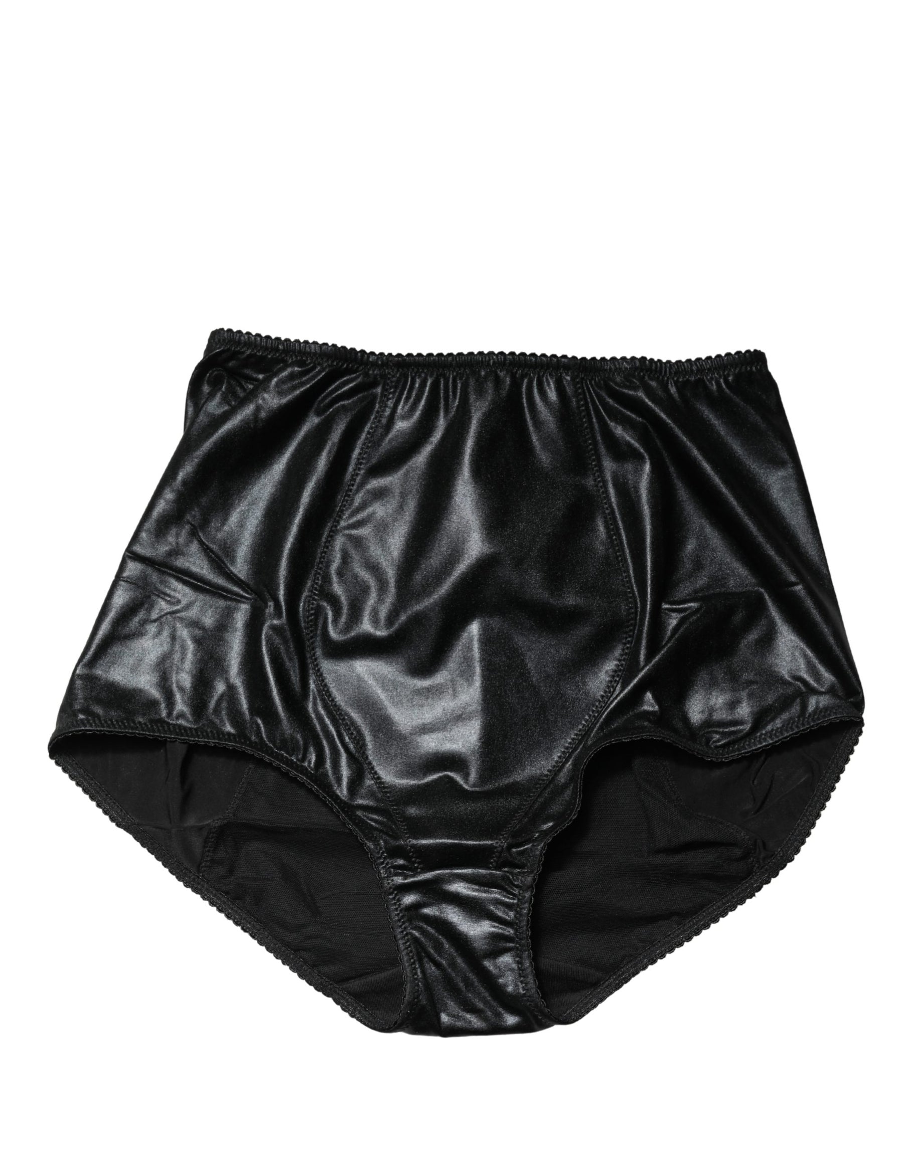Dolce & Gabbana Black Silk Blend High Waist Girdle Panty Underwear | Regal Royce