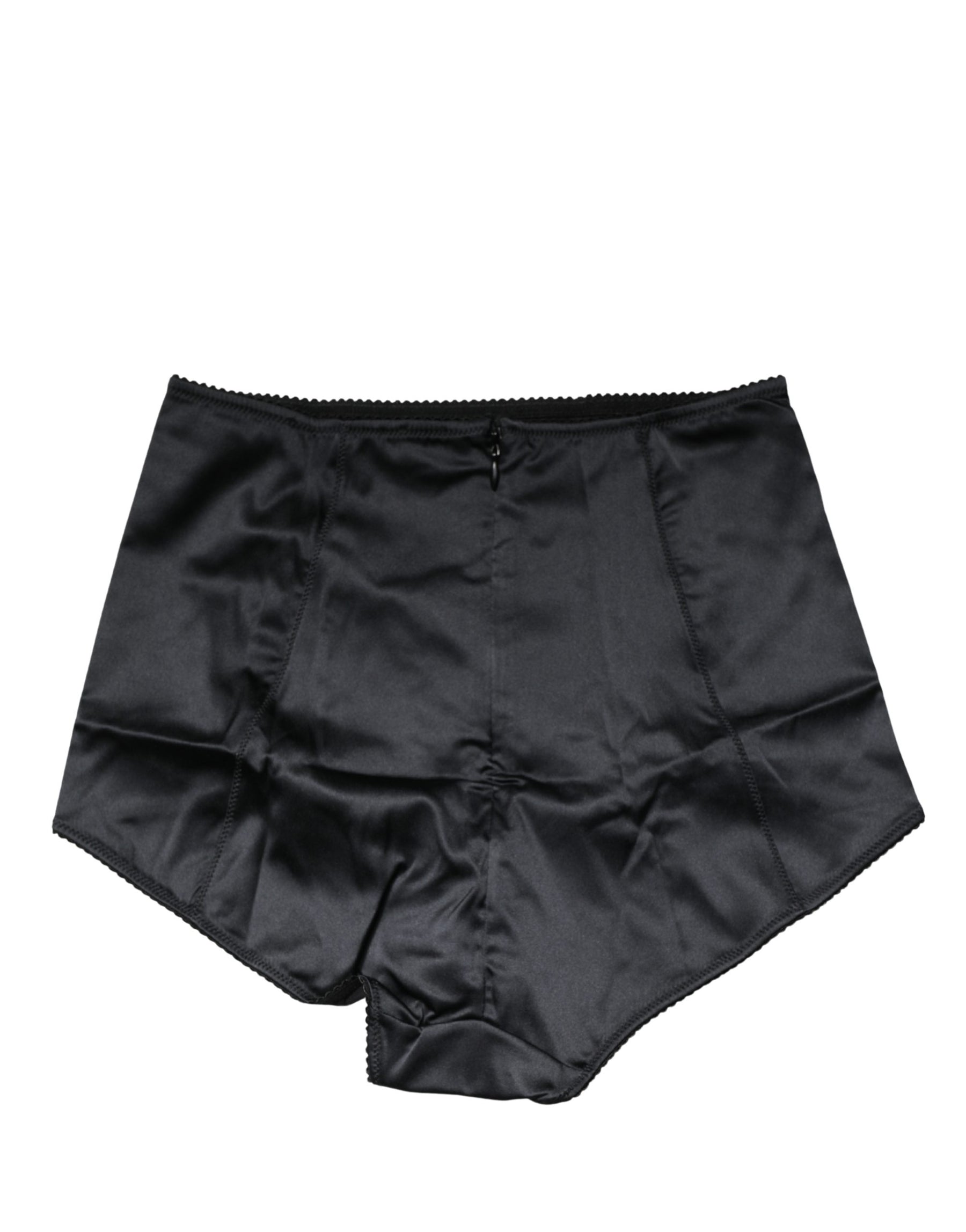 Dolce & Gabbana Black Silk Blend High Waist Girdle Panty Underwear | Regal Royce