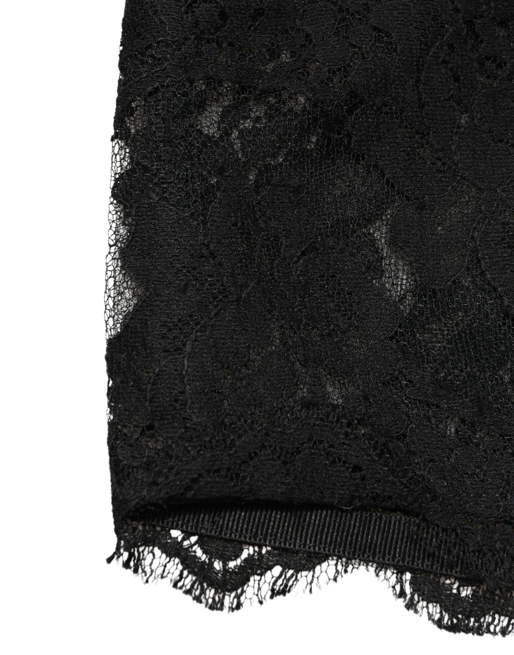Dolce & Gabbana Black Lace Bandeau Bra Tube Top Underwear | Regal Royce