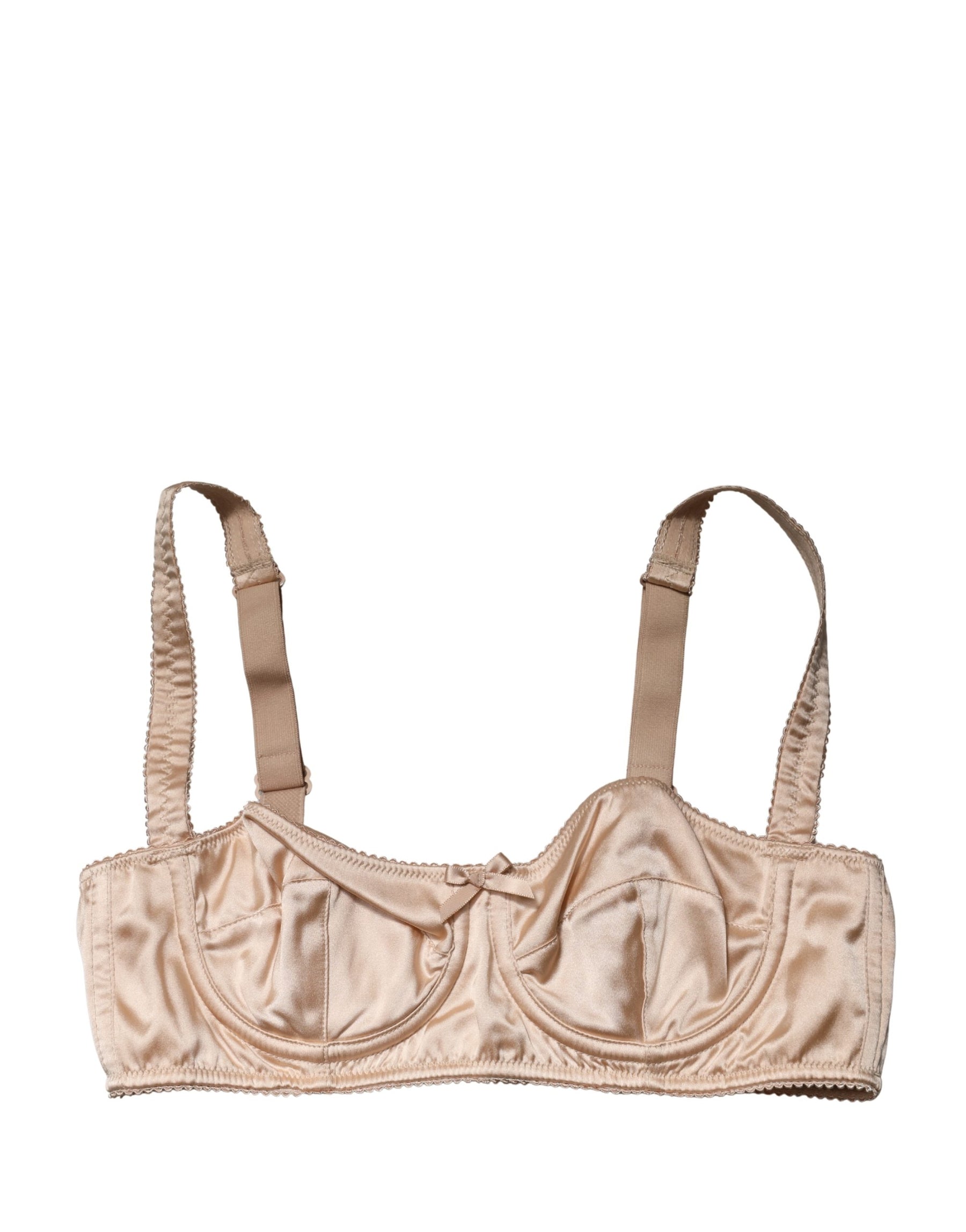 Dolce & Gabbana Beige Semi-Pad Underwire Balconette Bra Underwear | Regal Royce