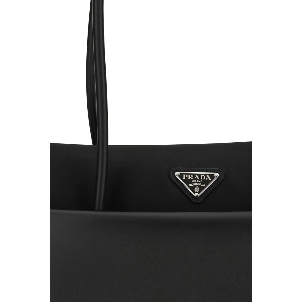 Prada Black Calf Leather Bos Taurus Shoulder Bag | Regal Royce