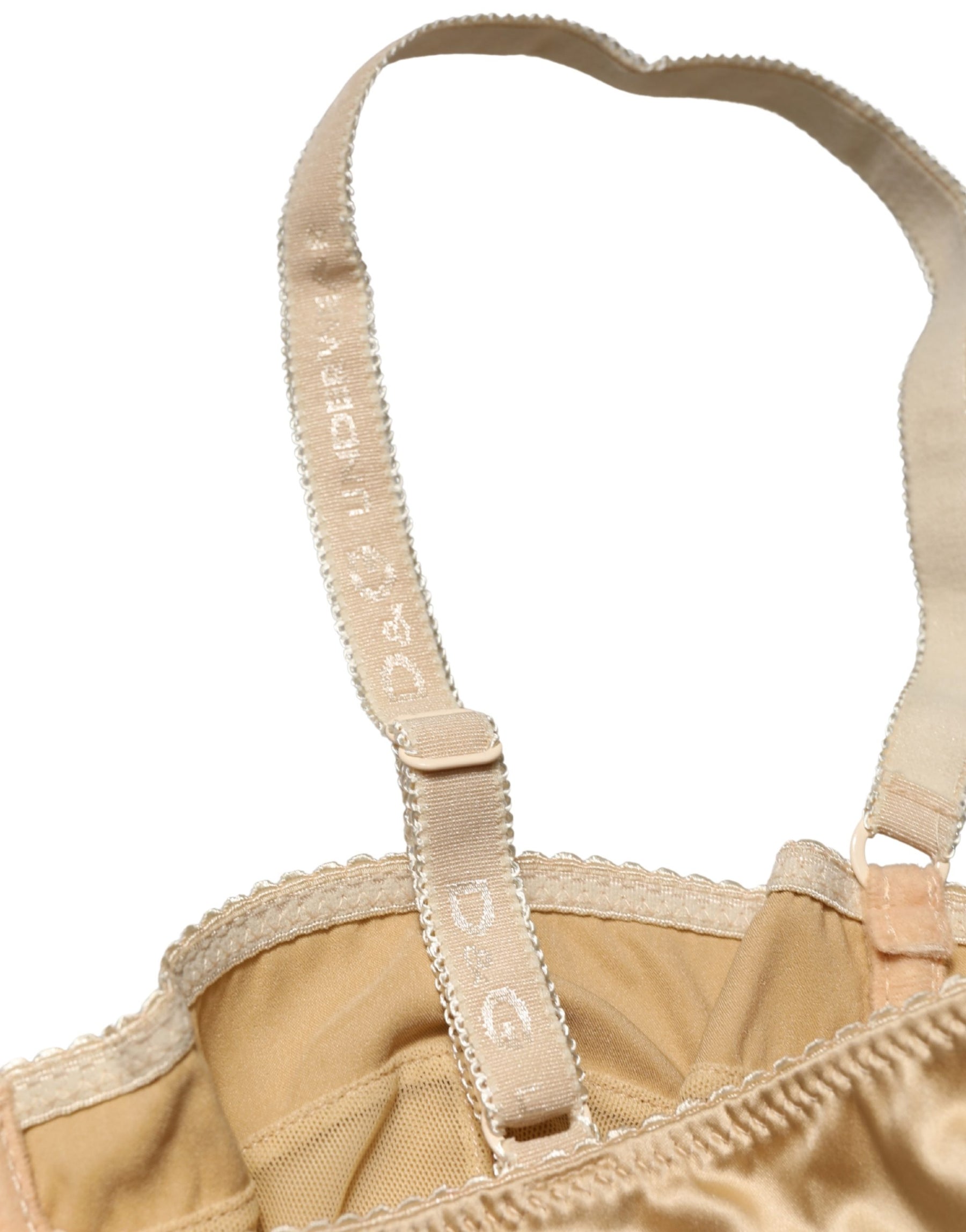Dolce & Gabbana Beige Semi-Pad Underwire Balconette Bra Underwear | Regal Royce