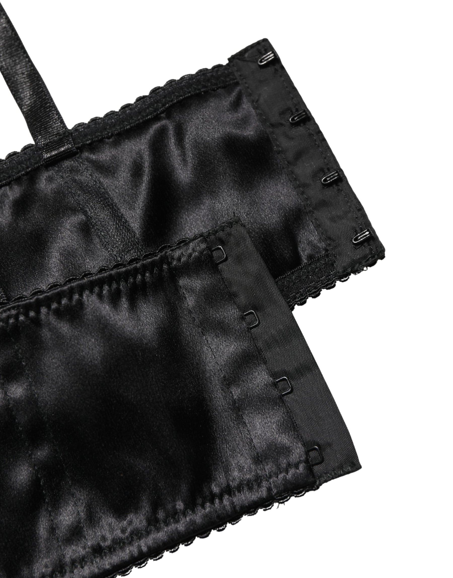 Dolce & Gabbana Black Semi-Pad Underwire Balconette Bra Underwear | Regal Royce