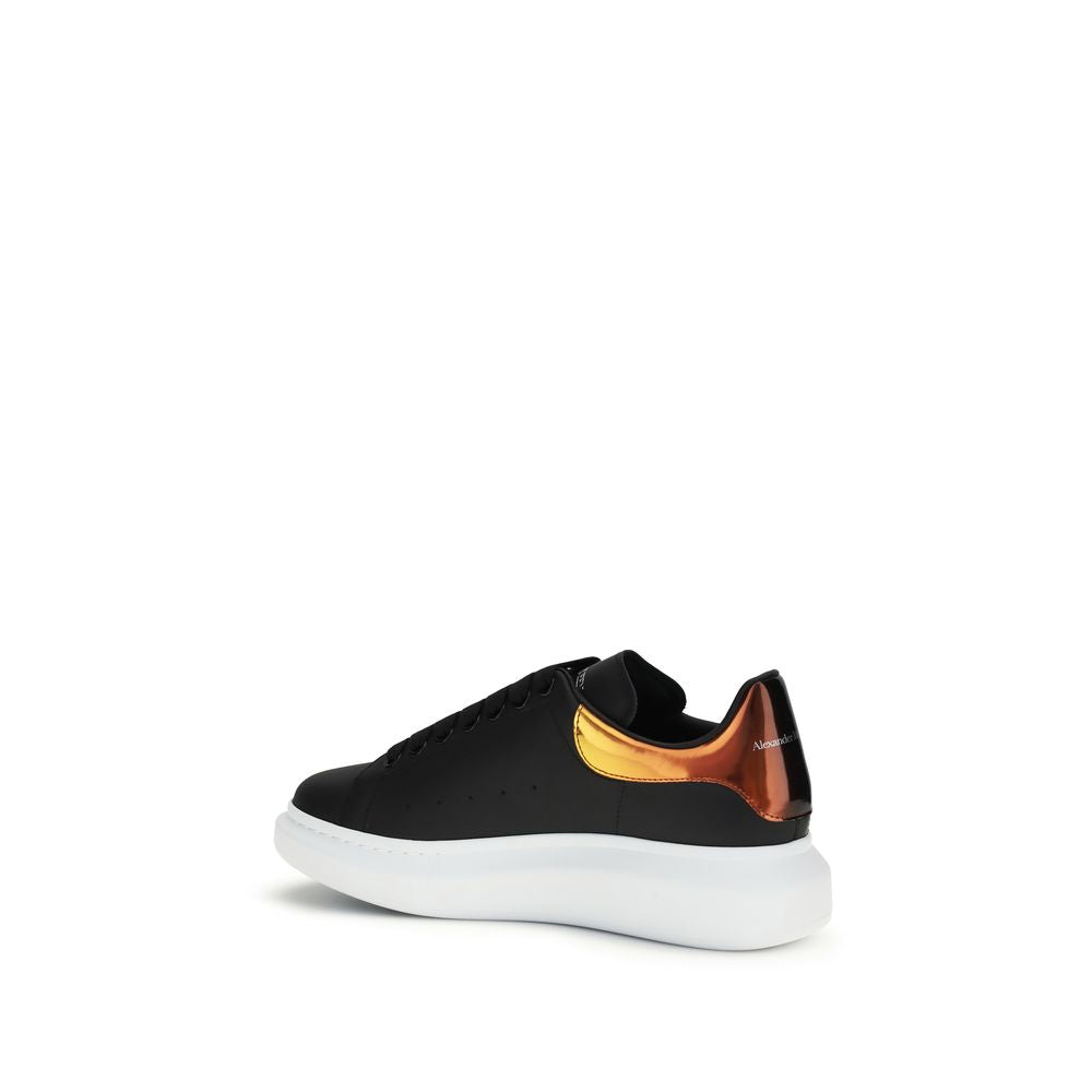 Alexander McQueen Black Calf Leather Bos Taurus Platform Sneakers | Regal Royce