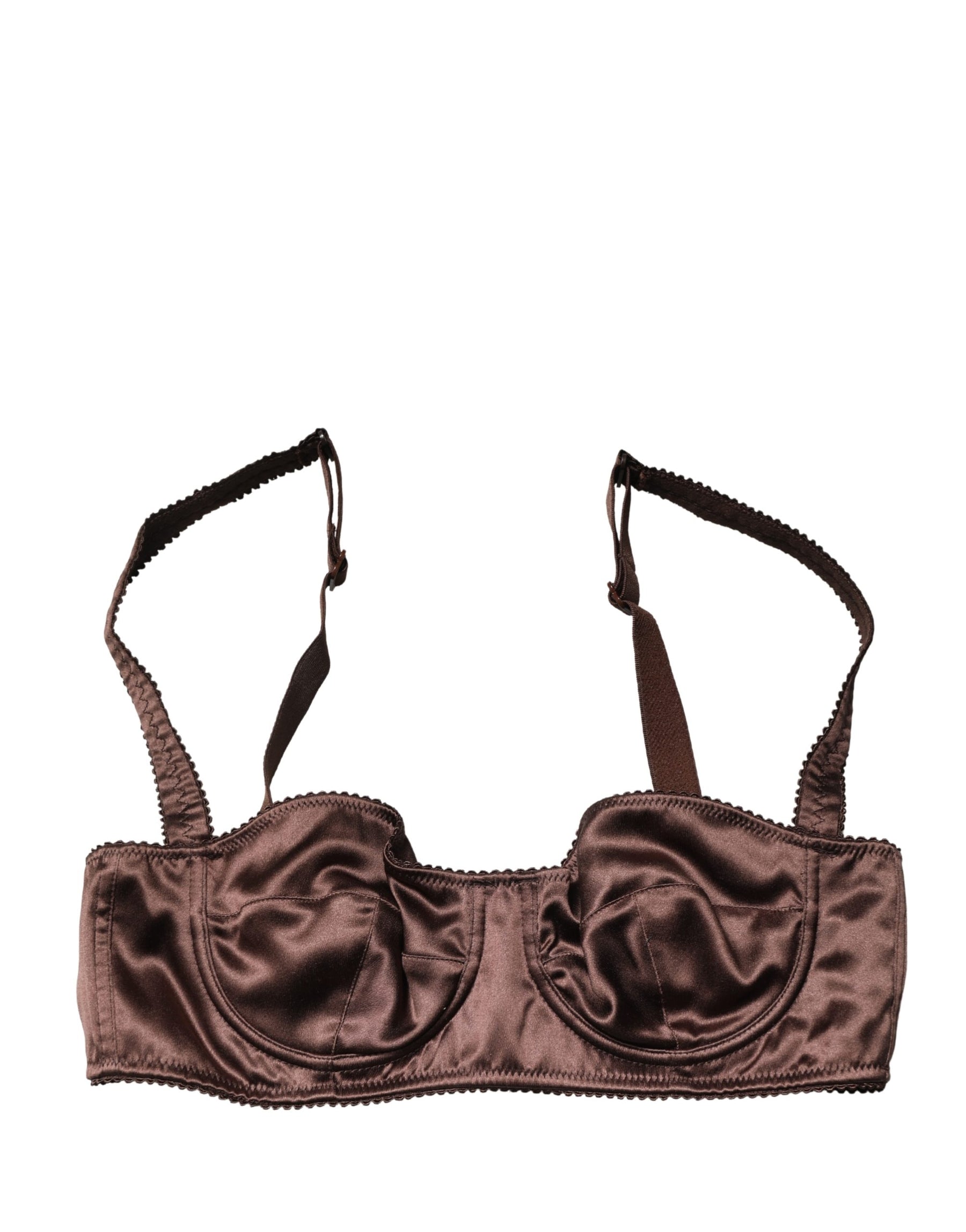 Dolce & Gabbana Brown Semi-Pad Underwire Balconette Underwear | Regal Royce