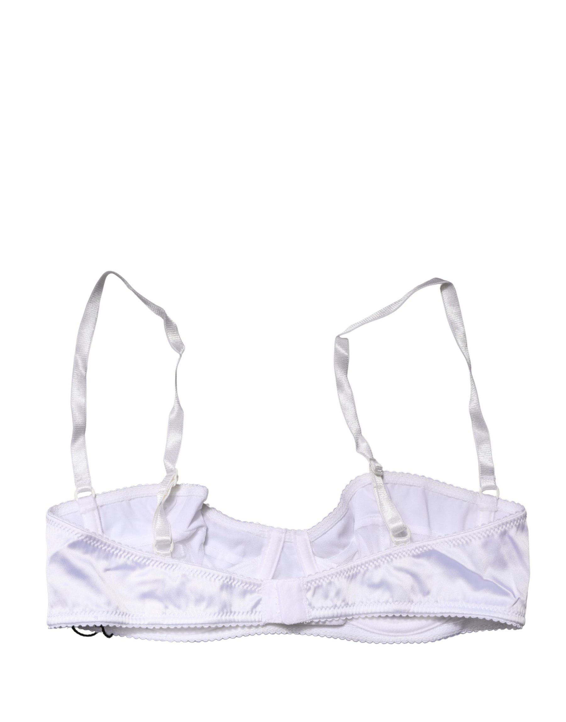 Dolce & Gabbana White Semi-Pad Underwire Balconette Bra Underwear | Regal Royce