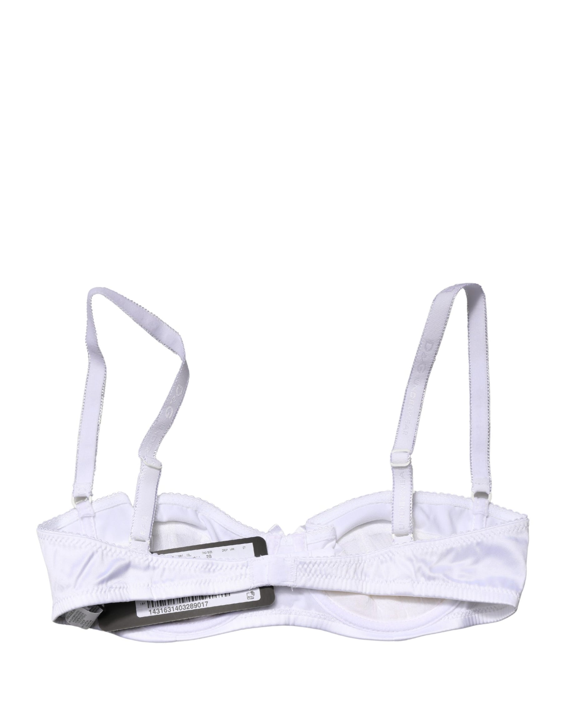 Dolce & Gabbana White Semi-Pad Underwire Balconette Bra Underwear | Regal Royce
